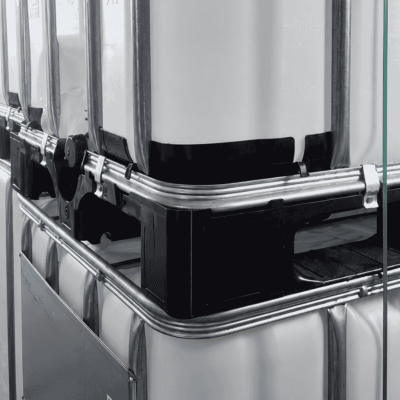 Kontener IBC 1000L UN | NOWY |  Paleta plastikowa HDPE | Otwór 150 | Certyfikat UN spożywczy