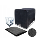 Plandeka | pokrowiec ochronny zbiornika IBC 1000 l czarny uv