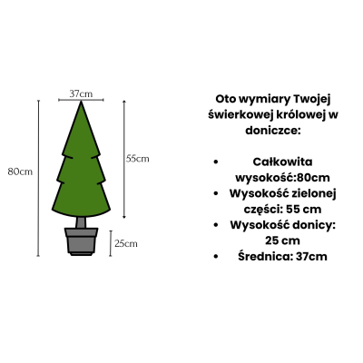Choinka sztuczna  Świerk Zakopiański Snow Line wersja Super slim