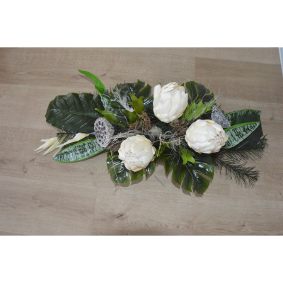 Dekoracja nagrobna/stroik karczoch Wszystkich Św.