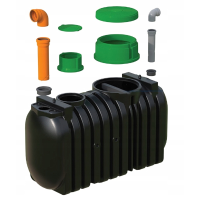 DWUKOMOROWA OCZYSZCZALNIA ŚCIEKÓW 3000L Water 3.0 Marseplast 6 osób