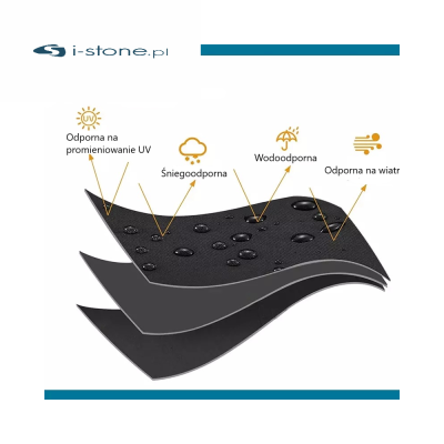 Plandeka | pokrowiec IBC 1000l czarna