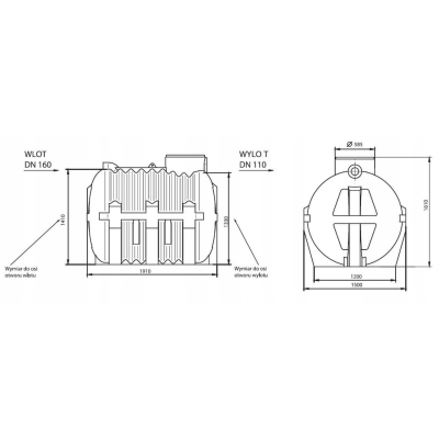 Osadnik gnilny OG 3.0 - Marseplast 3000 l