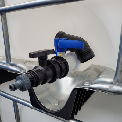 Zawór IBC | z szybkozłączką na wąż ogrodowy