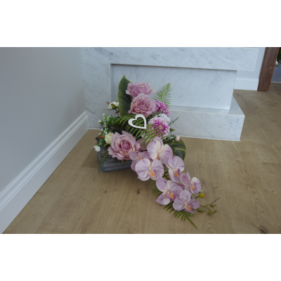 Dekoracja nagrobna/stroik gondola Wszystkich Św