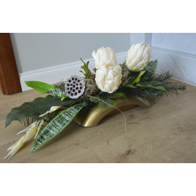 Dekoracja nagrobna/stroik karczoch Wszystkich Św.