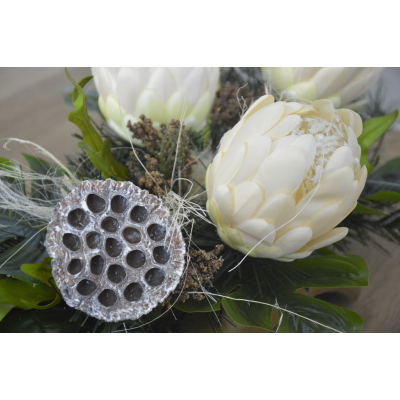 Dekoracja nagrobna/stroik karczoch Wszystkich Św.