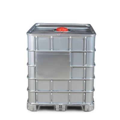 Kontener IBC 1000l do mat.niebezp w płaszczu stal.