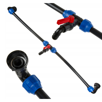 Łącznik IBC zawór PCV | 1" rura HDPE 32mm