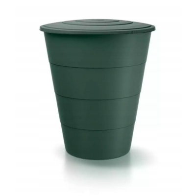 Zbiornik na deszczówkę 200 l 127 x 65 cm zielony