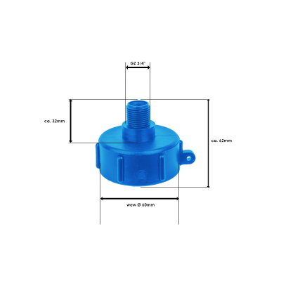 Złącze IBC GW | S60x6 / GZ 3/4''
