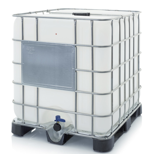 Zbiornik kontener IBC 1000 L BIAŁY | FABRYCZNIE NOWY ATEST PZH MIKRORETENCJA