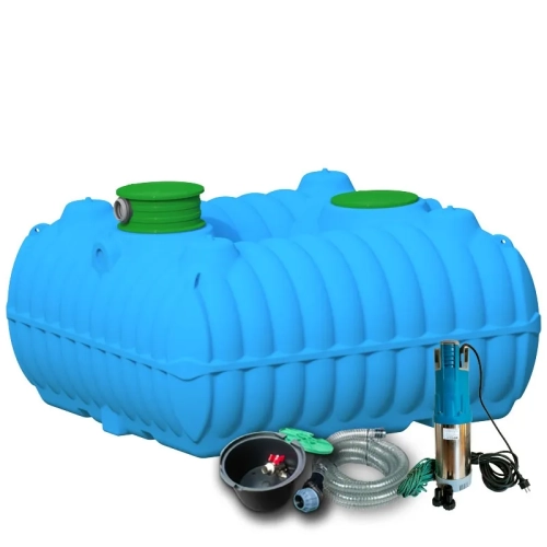 Zbiornik wody deszczowej BOLT system zbierania deszczówki 3000l z pompą